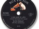 1959 ELVIS PRESLEY 78 RPM Record. Big Hunk O’Love
