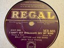 78Rpm Hot Dance, Billy Cotton Band (Bowlly)  ' Mississippi Off My Mind' Regal