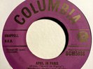 Doris Day * April in Paris * 1953 UK Gold Columbia 45 Four Lads Peter Pan Film
