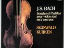 KUIJKEN Bach Sonatas and Partitas Violin Solo Orig French 3LP Box HARMONIA MUNDI