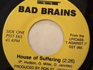 BAD BRAINS HOUSE OF SUFFERING VINYL 7” SINGLE 1ST PRESS 1986 SST MISFITS SAMHAIN
