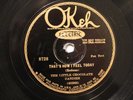 JAZZ THE LITTLE CHOCOLATE DANDIES  That's How I Feel Today OKEH 8728 E-