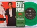 Elvis Presley  - Noel -  French GREEN VINYL Christmas Picture Sleeve PS 7