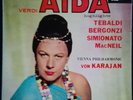 Verdi - Aida Highlights, KARAJAN, TEBALDI, London OS25206 Blueback groved STEREO