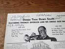 SIGNED 1975 MINT-EXC TOM JEFFERSON - Sleepy Time Down South LP33