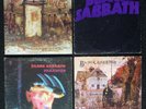 4 - BLACK SABBATH - VINYL LP RECORDS - PARANOID - MOB RULES - MASTERS OF REALITY
