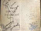 NINA SIMONE IN CONCERT AUTOGRAPHED /RECORD AS/IS CONDITION PHM 200 135