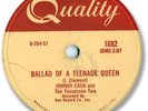 1958 JOHHNY CASH Country 78 RPM Record. Ballad of a Teenage Queen