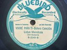 Latin 78 Tejano Bluebird Lydia Lidya Mendoza Vivire Para Ti Huapango Guapango VG
