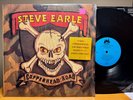 STEVE EARLE -COPPERHEAD ROAD  -Original 1988 UNI PRESS LP W/HYPE STICKER NM