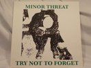 Minor Threat - Try Not To Forget LP Test Pressing  U.K. D.C. Hardcore Import
