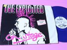 The Exploited On Stage LP Orig UK Punk 1981 Vinyl Blu EX