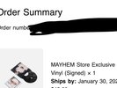 LADY GAGA - MAYHEM Store Exclusive 180g Black Vinyl (Signed) CONFIRMED