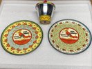 Vintage Red Raven Movie Records Magic Mirror + 2 Records & Original Box.
