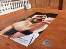JUMBO XXL Freddie Mercury - Queen - Los Angeles 1982 - 4 M x 2 M - Poster LONA