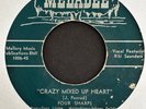 Four Sharps 1950s Pop 45 on Meladee   Crazy Mixed Up Heart   Hear