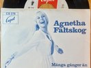 RARE 1971 SWEDEN AGNETHA FALTSKOG  PS SINGLE  MANGA GANGER AN   ( BEFORE ABBA  )