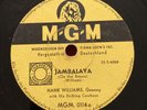 Hank Williams 78 German MGM 0114 Jambalaya, Settin The Woods On Fire 1953 Rare