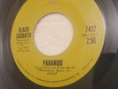 Black Sabbath Paranoid/The Wizard 45rpm Warner Bros 7437 VG++