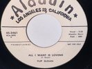 FLIP SLOAN-ALL I WANT IS LOVING/LITTLE GIRL IN THE CABIN '59 PROMO SINGLE RECORD
