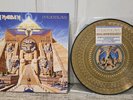 Iron Maiden Powerslave  40th Anniversary Zoetrope Picture Disc Vinyl LP  Manowar