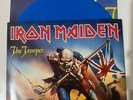 Iron Maiden The Trooper limited edition 7inch blue vinyl + double sided poster