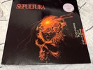 sepultura beneath the remains lp vinyl 1989 roadracer records w/huge poster