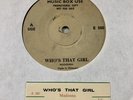 MADONNA MALAISIA Who’s That Girl 7” Single 1987 Rare Promo Juke Box Strip