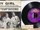 NM • Temptations “MY GIRL/NOBODY BUT MY BABY” Gordy 45 SOUL Orig Picture Sleeve
