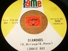 LONNIE RAY - DIAMONDS - JUST AS I AM (DAN PENN) / LISTEN - RNB POPCORN