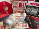 RARE Taylor Swift Red ACM 2013 Promo Red Vinyl w/ BOX MAILER Card Game & More