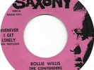 ROLLIE WILLIS & THE CONTENDERS Whenever I Get Lonely on Saxony doo wop 45 HEAR