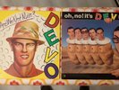 DEVO vinyl records 'Oh, No  It's DEVO' and 'Q: Are We Not Men?'