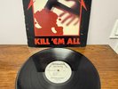 Metallica LP Kill Em All Megaforce 1983 Silver Thrash Record Metal 80s Slayer