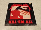 METALLICA – KILL ‘EM ALL - 1983 Vinyl Record LP Original 1st MEGAFORCE MRI 069
