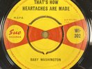 BABY WASHINGTON-THAT'S HOW HEARTACHES ARE MADE- EARLY UK SUE-WI 302-RARE  - CLIP