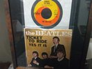 Beatles WC Ticket To Ride/Yes It Is Vg++ Sleeve/NM 45 Mounted In 11x14 Pic Frame