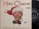 Bing Crosby MERRY CHRISTMAS black/silver label ED1 LP 1955 Decca DL 8128