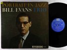 Bill Evans Trio - Portrait In Jazz LP - Riverside - RLP 12-315 No Inc. Mono DG