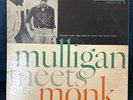 Thelonious Monk Gerry Mulligan Meets Monk Vinyl LP Record Riverside 1957 EX Jazz
