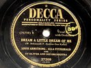 LOUIS ARMSTRONG  78 RECORD DREAM A LITTLE DREAM OF ME  10
