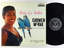 Carmen McRae - Birds Of A Feather LP - Decca - DL 8815 Black Label Mono DG VG++