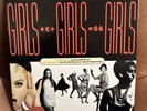 ELVIS COSTELLO - GIRLS GIRLS GIRLS DOUBLE ALBUM with Inserts VINYL LP EX/EX