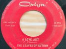 LEAVES OF AUTUMN A LOVE LOST/ IT'S ALL OVER GAL VG++ '66 CHICAGO GARAGE 45 ORLYN