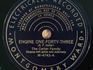 Carter Family-Engine One Forty Three/Foggy Mountain Top Montgomery Ward 78 rpm