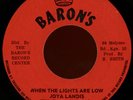 JOYA LANDIS When The Lights Are Low 45 Baron's Rare Reggae Soul
