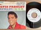 Elvis Presley Heartbreak Hotel 64 USA RCA Vinyl 45 PS GSS WHITE LABEL PROMO Gold
