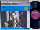 ARTHUR GRUMIAUX violin concerto BRAHMS BRUCH 1964 ED1 PHILIPS STEREO LP MINT