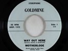 Psych Folk 45 - Motherlode - Way Out Here - Goldmine - obscure