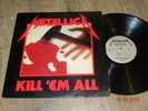 Metallica – Kill 'Em All 1983 LP original 1st w/B&W Inner Megaforce MRI 069